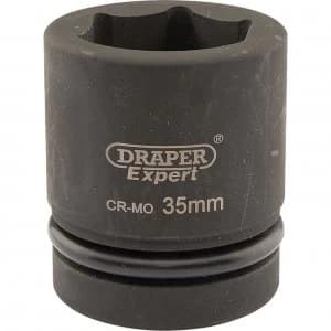 Image of Draper Expert 1" Drive Hexagon Impact Socket Metric 1" 35mm