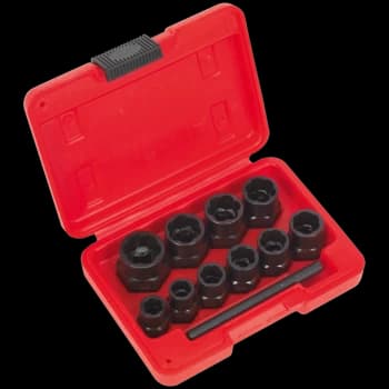 Image of Sealey 10 Piece 3/8" Drive Bolt Extractor Set 3/8"