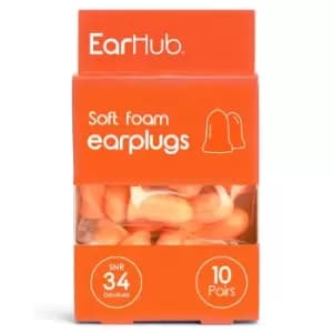 Image of Earhub Premium Soft Orange Foam Earplugs