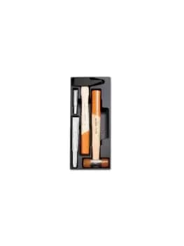 Image of Beta Tools T233 4pc Hammer & Flat Chisel Set in Hard Tray for Roller Cabs