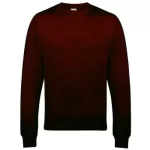 Image of AWDis Just Hoods AWDis Unisex Crew Neck Plain Sweatshirt (280 GSM) (S) (Hot Chocolate)