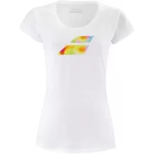 Image of Babolat Exercise Big Flag Tee - White