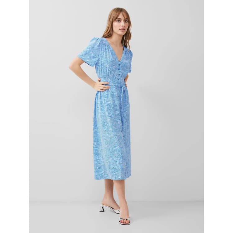 Image of French Connection Bernice Dress - Blue Blue 8