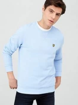Image of Lyle & Scott Crew Neck Sweatshirt, Light Blue, Size XL, Men