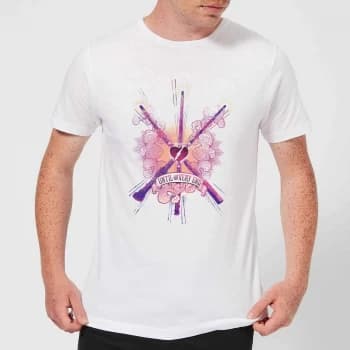 Image of Harry Potter Until The Very End Mens T-Shirt - White - XS