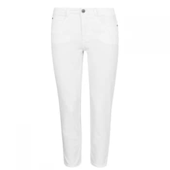 Image of Oui Cropped Jean - White 1002