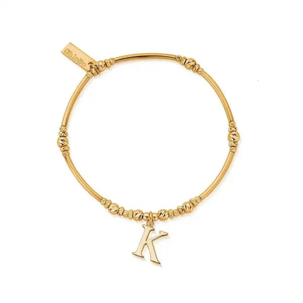 Image of ChloBo Gold Iconic Initial Bracelet - Letter K