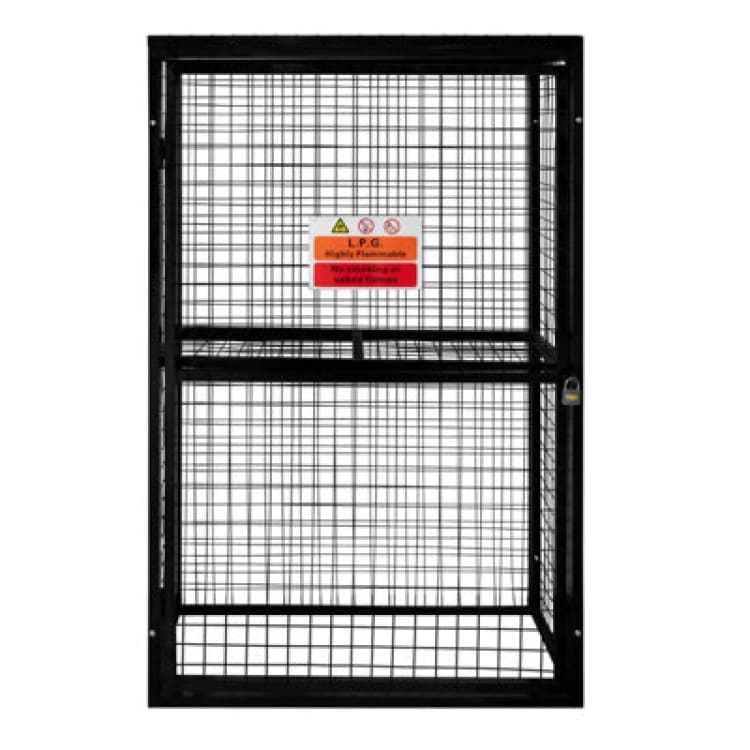 Image of Monstershop Gas Bottle Collapsible Mesh Cage - 184 x 116 x 57cm Black