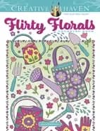 Image of creative haven flirty florals coloring book