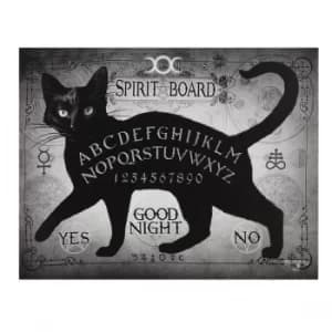 Image of Alchemy Black Cat Spirit Board Canvas Plaque