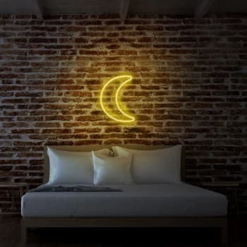 Image of Crescent - Yellow Yellow Wall Lamp