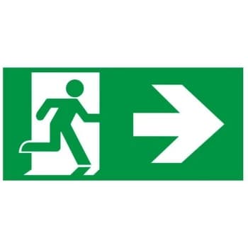 Image of Emergency Surface Box Right Legend Krios for use with Exit - Phoebe Led