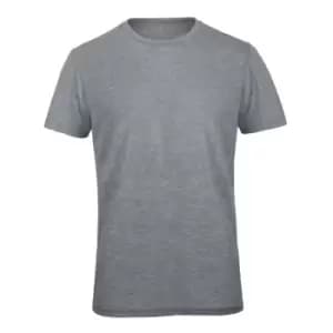 Image of B&C Mens Favourite Short Sleeve Triblend T-Shirt (3XL) (Heather Light Grey)