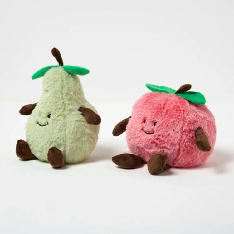 Image of Homescapes Apple And Pear Doorstop Set Of 2