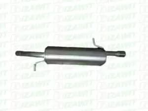 Image of IZAWIT Rear silencer PEUGEOT,CITROEN 27.127 173087,173087