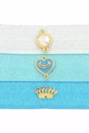 Image of Juicy Couture Jewellery Flat Charmy Elastics Hair Elastics JEWEL WJW754-457