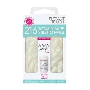 Image of Elegant Touch Totally Bare Bumper Kit Stiletto Nails Clear