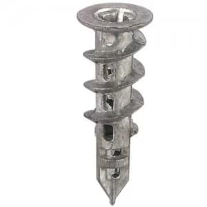 Image of Select Hardware Plasterboard Driva Metal Plug with Screws - 4 Pack