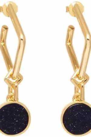 Image of Lola Rose Jewellery Blue Sandstone Garbo Circle Earrings JEWEL 583398