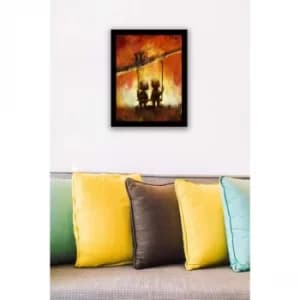 Image of SC0205 Multicolor Decorative Framed MDF Painting
