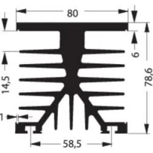 Image of Heat sink 1 CW L x W x H 100 x 75 x 87mm Fischer Elektronik