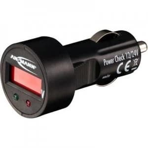 Image of Ansmann PowerCheck12/24V-bl Car voltmeter 24 V, 12 V