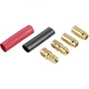 Image of Banana plug Plug straight Socket straight Pin diameter 6mm Red Black