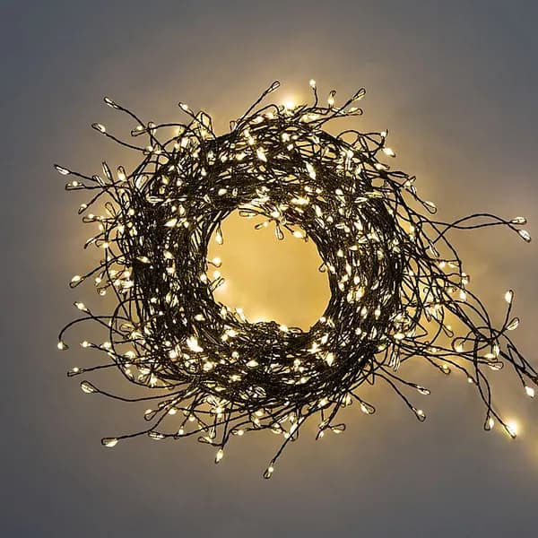 Image of Christmas Workshop 3m 480 Micro LED Green Cluster String Light - Warm White 71749