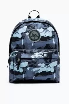 Image of HYPE UNISEX GREY GLOOM CAMO CREST BACKPACK