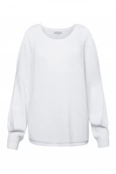 Image of Great Plains Kendall Cotton Twist Sleeve Jumper Optic White