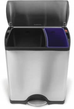 Image of simplehuman 46L Fingerprint Proof Rectangular Recycle Bin