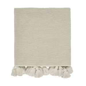Image of William Morris Pure Torshavn Woven Throw, Linen