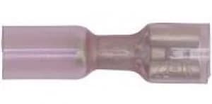 Image of Sealey RTSPF25 Heat Shrink Push-On Terminal 6.4mm Female Red Pack of 25