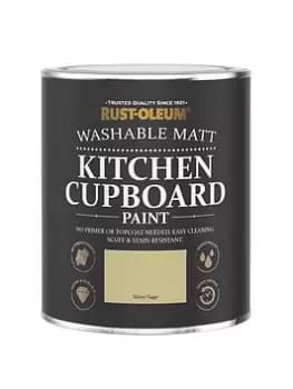Image of Rust-Oleum Kitchen Cupboard Paint In Silver Sage - 750 Ml Tin