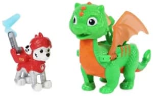 Image of PAW Patrol Rescue Knights Marshall and Dragon Jade Set