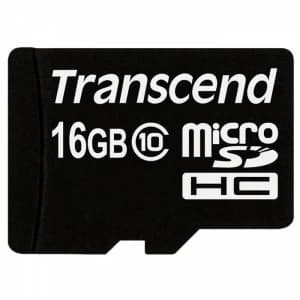 Image of Transcend Flash memory card 16GB microSDHC Class 10 TS16GUSDC10