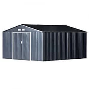 Image of OutSunny Garden Shed Storage Deep Grey Water proof Outdoors 1710 mm x 95mm x 520 mm
