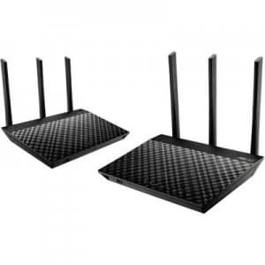 Image of Asus RT-AC67U 2er Pack Mesh network 1900 Mbps 5 GHz, 2.4 GHz