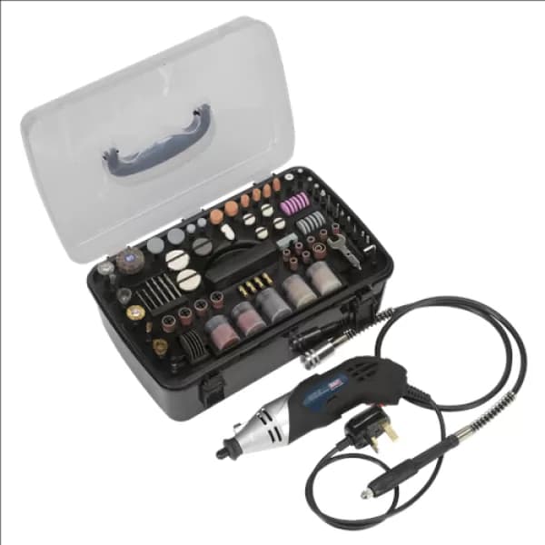Image of Genuine SEALEY E5188 Multipurpose Rotary Tool & Engraver Kit 219pc 230V