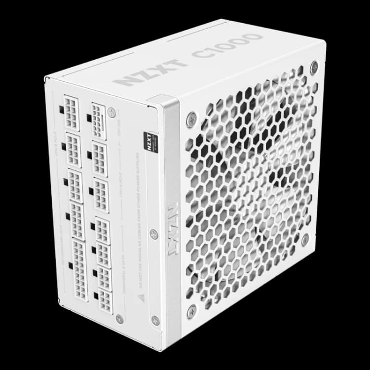 Image of NZXT C1000 Fully Modular Cybernetics A 80 Plus Gold ATX 3.1 White PSU - PA-0G2BW-UK