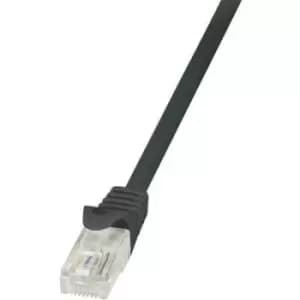 Image of LogiLink CP1073U RJ45 Network cable, patch cable CAT 5e U/UTP 5m Black incl. detent