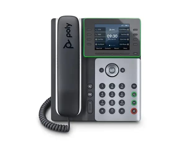 Image of POLY Edge E300 IP phone Black 8 lines IPS