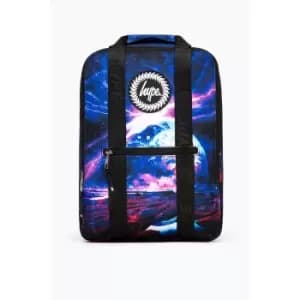 Image of Hype Galaxy Space Boxy Backpack (One Size) (Blue/Purple/Red)