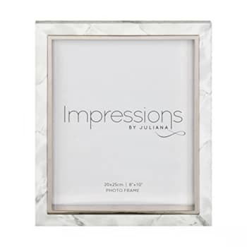 Image of 8" x 10" - Impressions White Marble Look Frame