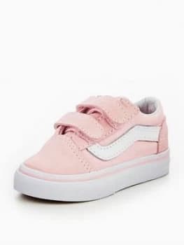 Image of Vans TD Old Skool V Infant Trainer Pink Size 4