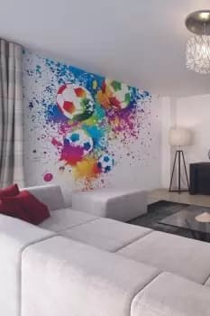 Image of Football Splash Wall Mural