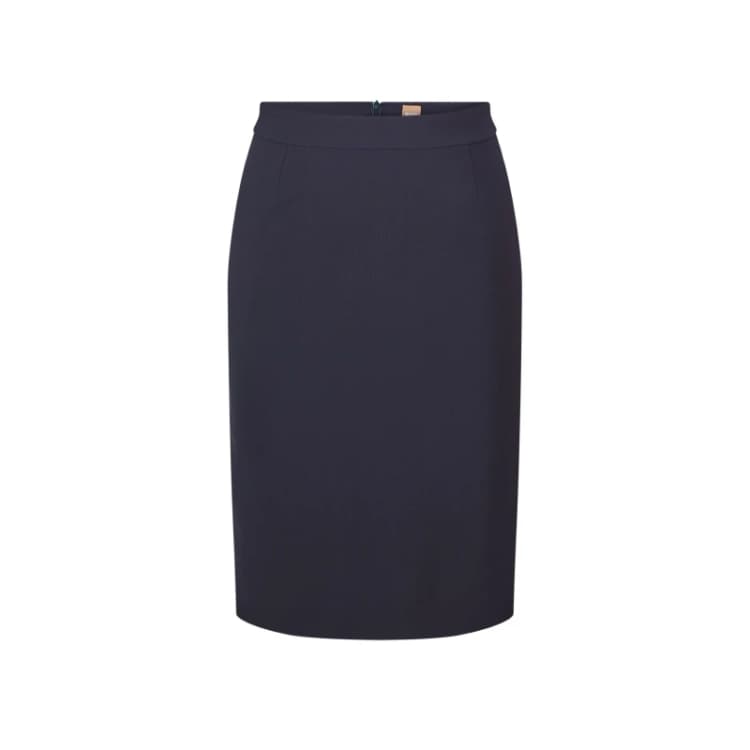Image of Boss Womens Vilea Pencil Skirt, Slim Fit Open Blue female 4 (XXS)