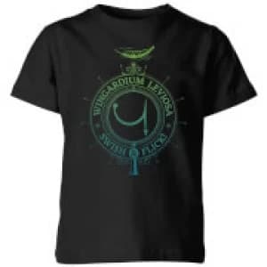Image of Harry Potter Wingardium Leviosa Kids T-Shirt - Black - 9-10 Years