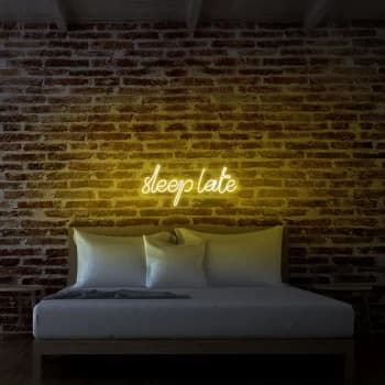 Image of Sleep Late - Yellow Yellow Wall Lamp
