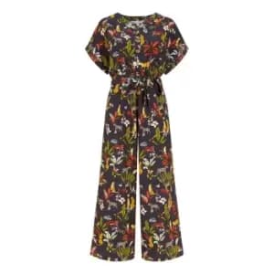 Image of Yumi Navy Animal Kingdom Jumpsuit - Blue